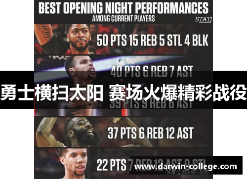 勇士横扫太阳 赛场火爆精彩战役